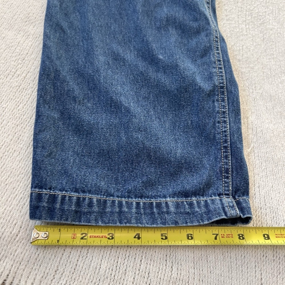 Vtg Y2K 90s No Boundaries Denim Overalls Juniors Size M 7/9 Blue Carpenter - Picture 11 of 14